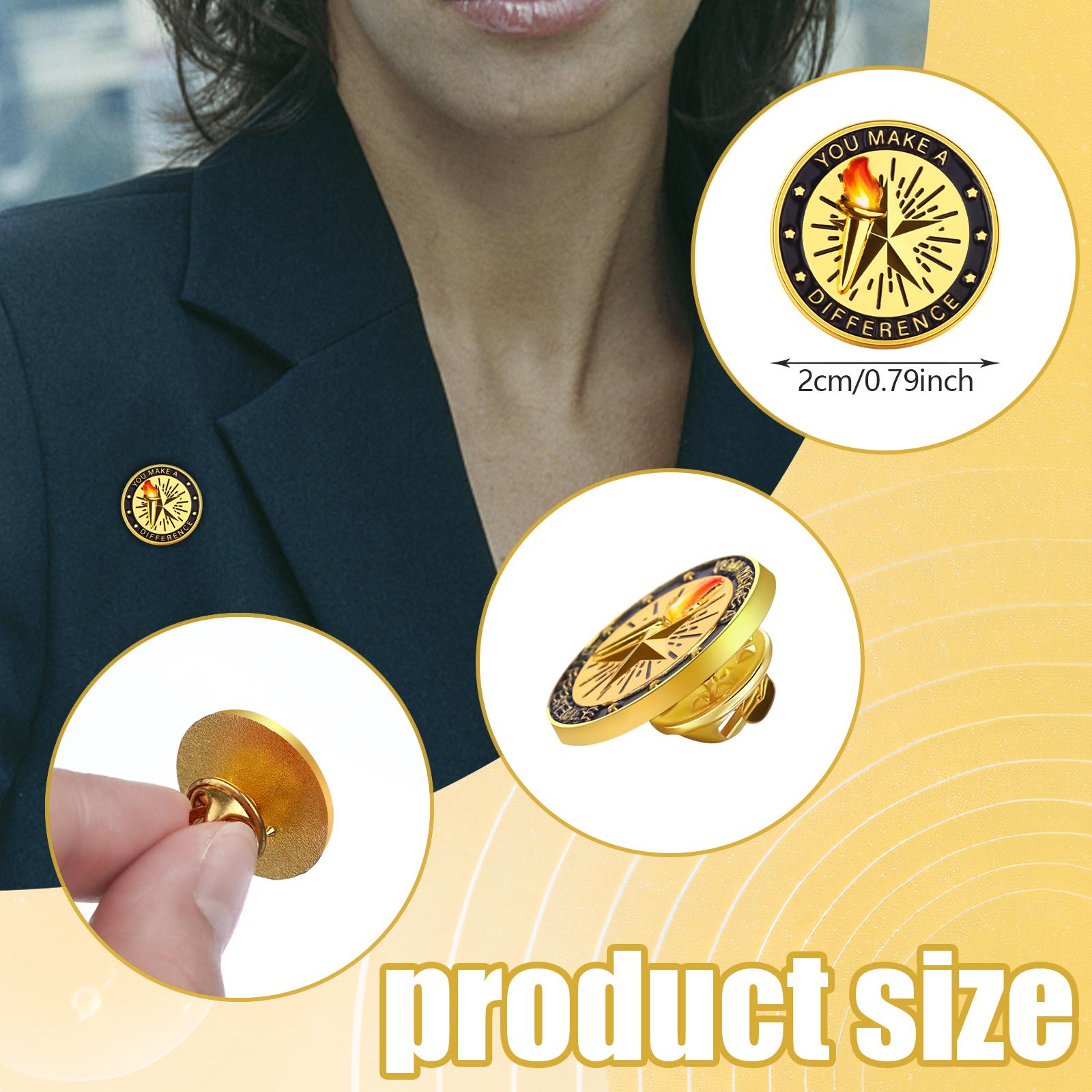 

30 Pcs Employee Of The Month Lapel Pin Employee Enamel Pins Gold Plated Enamel Employee Pin Employee Appreciation Pins Employee
