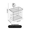 2 In 1 Suction Cup Toilet Paper Holder and Tissue Box, Wall Mount Waterproof No Drilling Bathroom Organizer