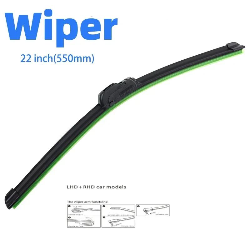 9 Sizes Universal Car Wiper Mute Car Front Windshield Wiper Soft Double Rubber Strip Windshield Windscreen Wipers Accessory