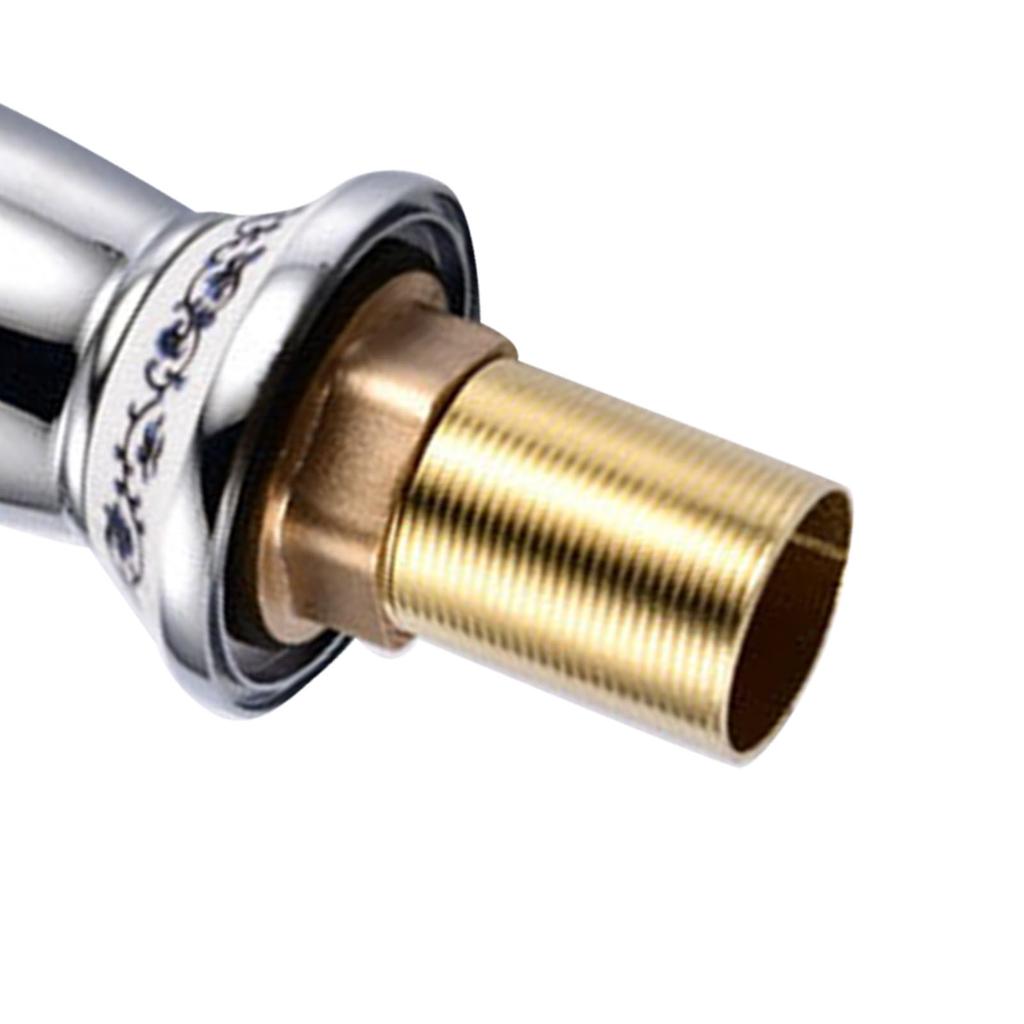 Ceramic Antique Brass Faucet Single Handle Blue White Porcelain Long Neck Faucet Durable Mixer Sink