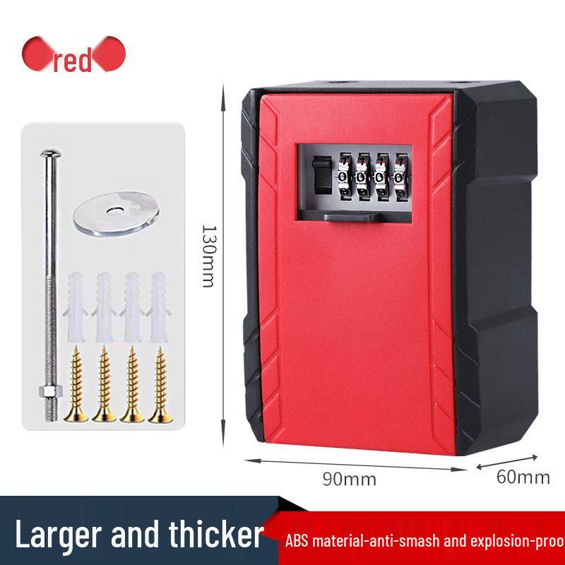 Wall-Mounted Anti-Theft Key Lock Box for Homes and Construction Sites