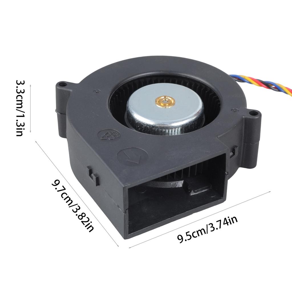 12V 6A 97x97x33mm High Airflow Blower Fan Dual Ball Bearing 7400RPM 280CFM Cooling For Communication Base Stations Electronics