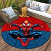 1 Adet Marvel Örümcek Adam Yuvarlak Alan Halısı Kaymaz, Makinede Yıkanabilir Polyester Halı Oturma Odası ve Yatak Odası Dekorasyonu İçin