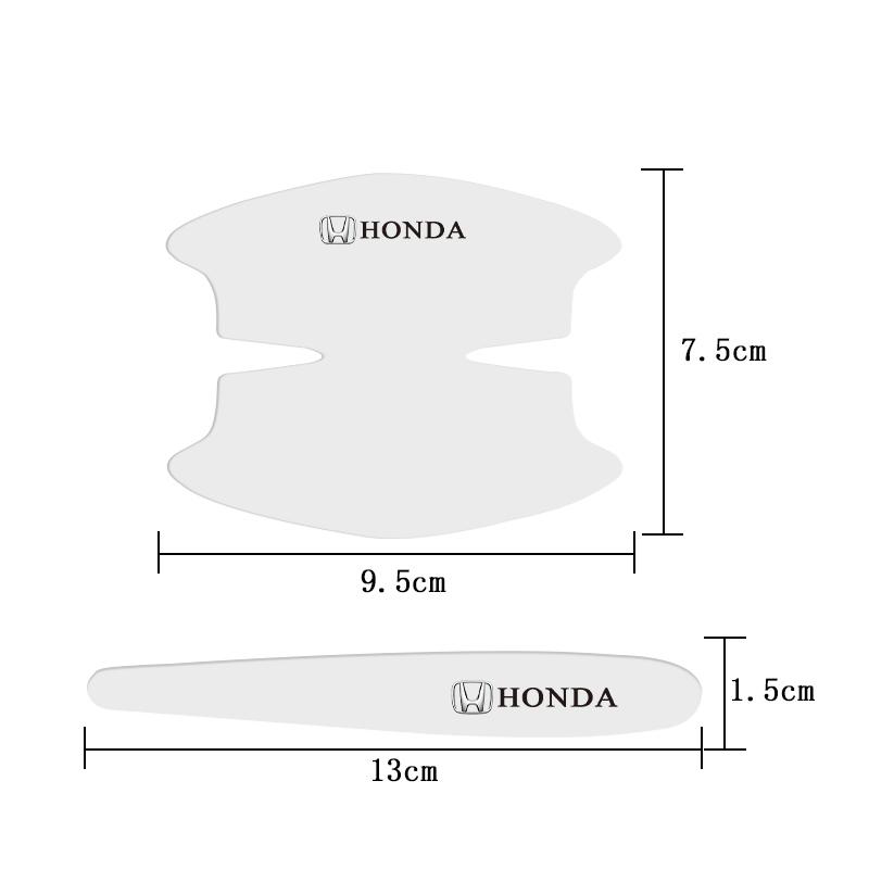 Car Sticker Door Handle Bowl Scratch Protective Sticker For Honda Civic Accord Fit Jazz CRV BRV HRV Insight Pilot Passport TYPE