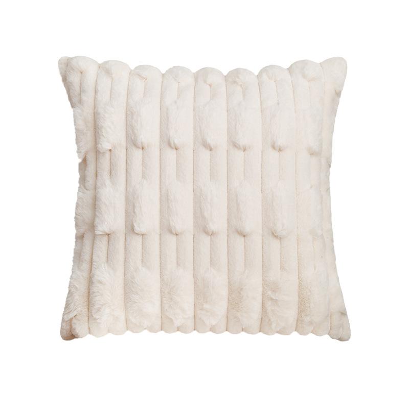 Winter Plush Pillow, Sofa Cushion, High-end B&B Hotel Pillow Case, Model Room Bay Window Pillow Case