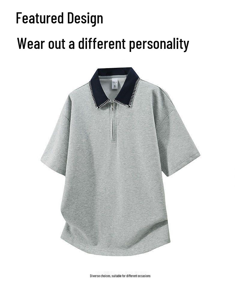 2022 Summer Men's Quick-Dry Ice Silk Polo Shirt