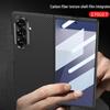 Samsung Z FOLD7 Ultradünne Schutzhülle mit Kohlefasertextur - Einfarbig, Faltbares Design