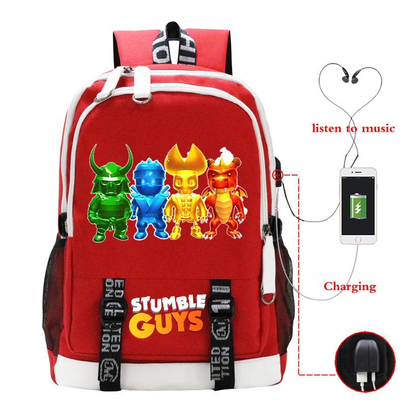 Crash Party Stumble Guys game merchandise junior high school high school high capacity backpack travel bag mountaineering bag