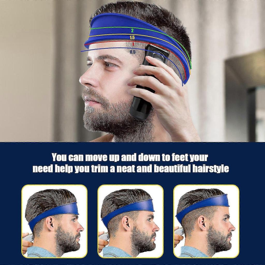 Diy Home Curved Silicone Hair Cutting Band Neckline Shaving Template And Hair Trimming Guide Hair Cutting Tools - PR