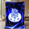 FC Porto Theme Blanket Soft Flannel Blanket Plush Throw Blanket Cozy Sofa Bed Blanket for Home Decor
