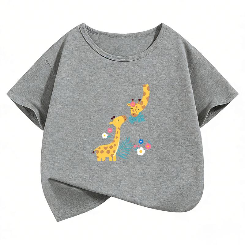 Funny Anime Cute Horse T Shirts Cat Funny Manga Kids Childrens Tshirt Boys Girls Casual Top Tee Shirt Summer