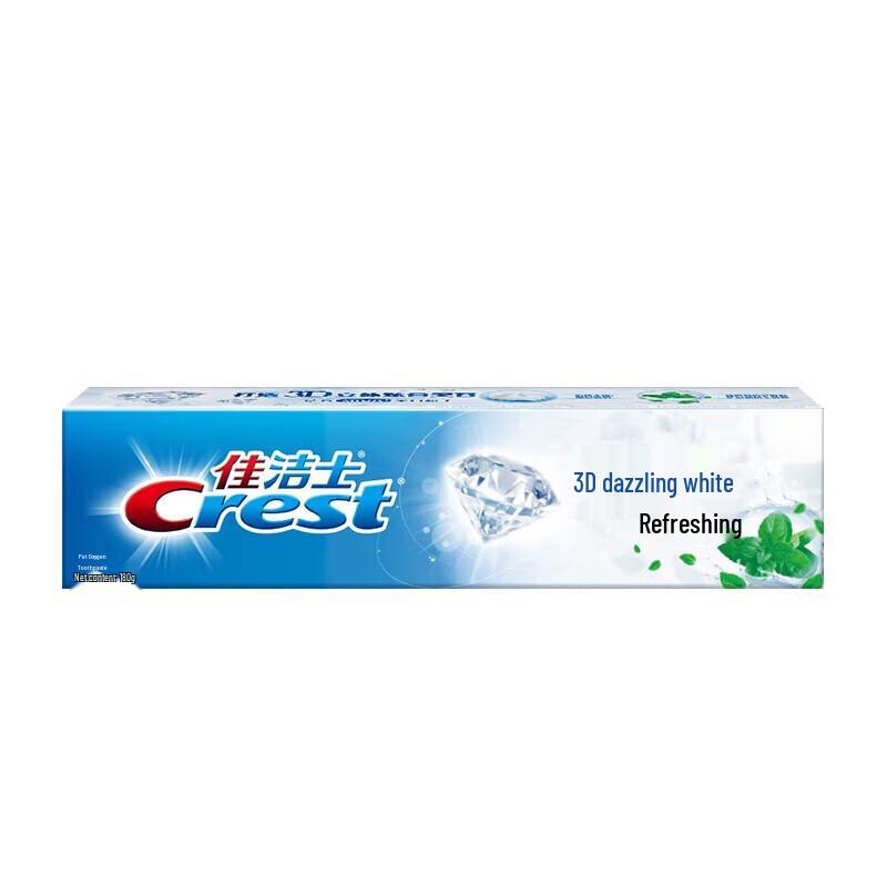 Crest 3D White Stain Removal Mint Toothpaste 180g x 4