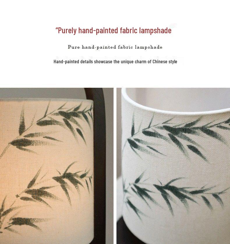 Rechargeable Zen-Style Chinese Decorative Bedside Table Lamp