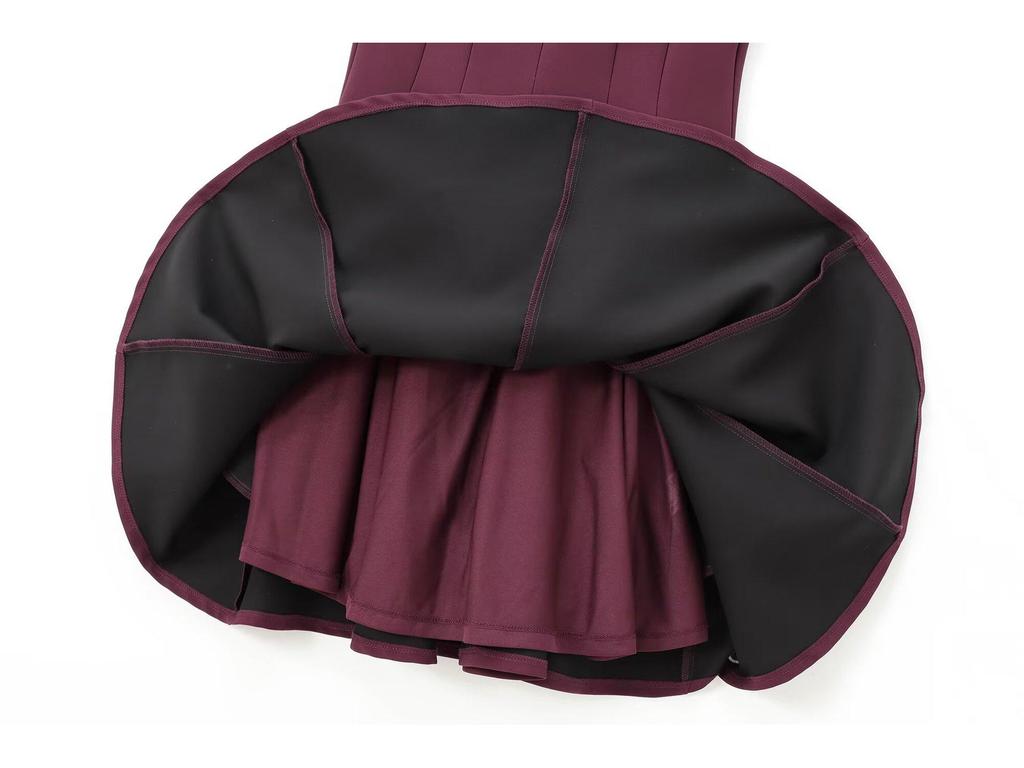 Winter 2024 Women's European & American Style Sleeveless Boat Neck Dress with a Simple Wide Hem