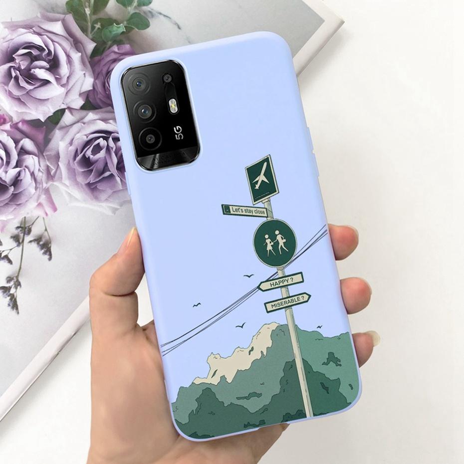 Fashion Case For OPPO Reno5 Z CPH2211 Soft Silicon Shockproof Protective Cover For Oppo Reno 5Z 5G Phone Cases