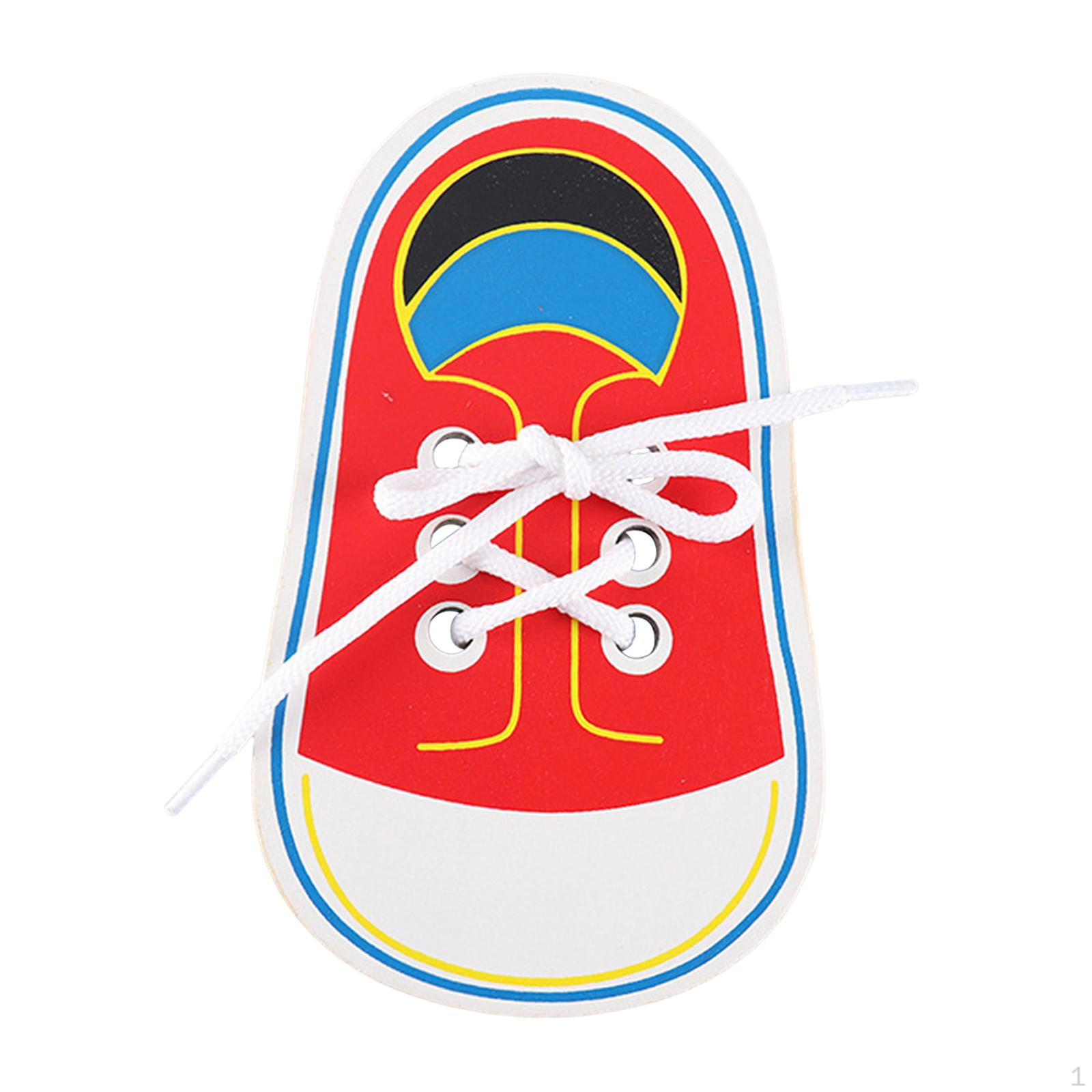 

Деревянная шнуровка обуви, игрушка, завязывание ниток, ранние развивающие игрушки, базовые моторные навыки, кружево