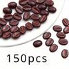 150 Acryl-Kaffeebohnen-Perlen, lose Perlen für DIY-Armbänder, Halsketten und Schmuckherstellung