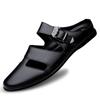 Fashion Summer Men's Leather Shoes Comfortable and Breathable Quality Style Black Brown Outdoor Fashion Street Daily Adult Shoes