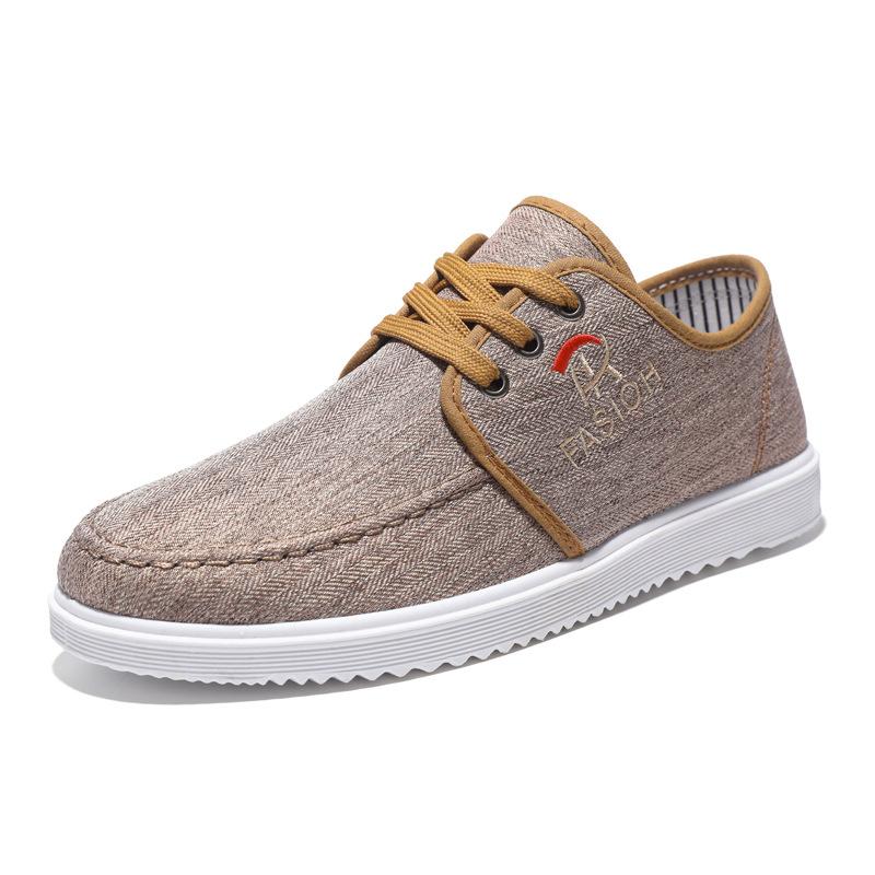 2025 Spring and Autumn New Shoes Men's Korean Version Trend Men's Casual Shoes Fashion Versatile Board Shoes Breathable Canvas Shoes Men