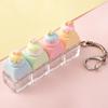 Cute Sticker DIY Button Squeeze Toy Keychain - Stress Relief Pendant