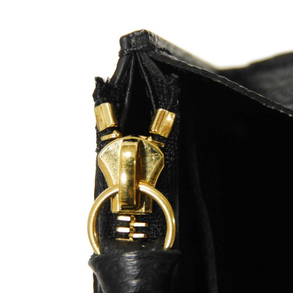 Used 12564 Porto Monnaie Rosalie M81455 7941 Current LV Logo Flower Black RFID IC Monogram Empreinte Noir Unisex from