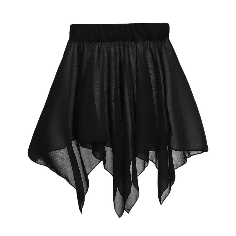 

Взрослая черная тюлевая балетная юбка с шортами для танцевальной практики и латиноамериканских танцев One Size (Fits 80-115 jin) чёрный