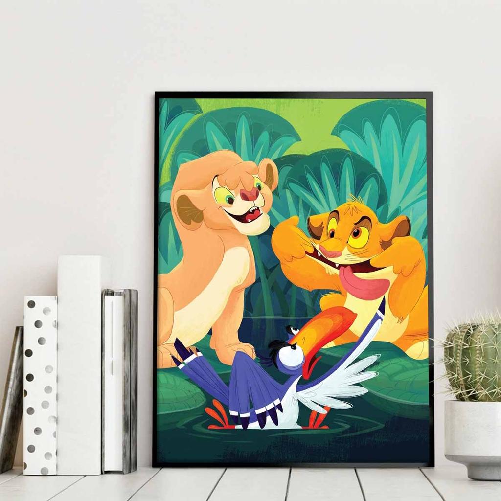 Full Round Diamond Painting The Mischievous Little Simba At The Picnic Art Rhinestone Picture Mosaic DIY 5D Cross Stitch Embroidery Home Decoration