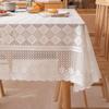 Antique Lace Hollow Tablecloth European Wedding Party Tablecloth Elegant Table Linen  Restaurant