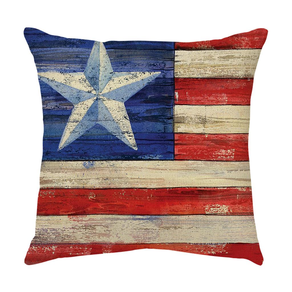 Independence Day Pillowcase Cartoon  Linen Digital Printing Pillowcase