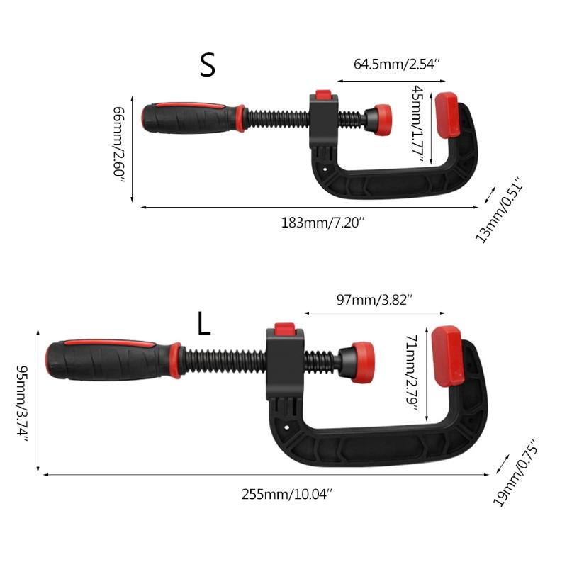 C-Clamp Heavy Duty G Clamp Practical Woodworking Holding Clamp Quick Release Welding Clamps for Home Carpentry Building