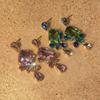 Silbernadel Diamantbesetzte Wassertropfen-Quadrat-Ohrringe - Eleganter & Exquisiter High-End-Stil