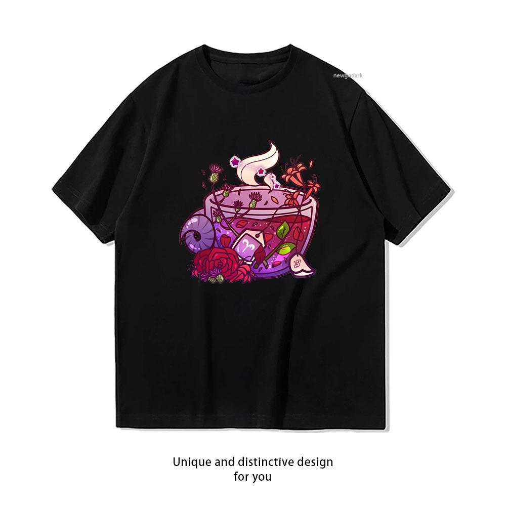 Aries Zodiac Teacup Tshirt Unisex Unisex Casual cotton graphic t shirts Adult streetwear camisetas tops tee Shortsleev