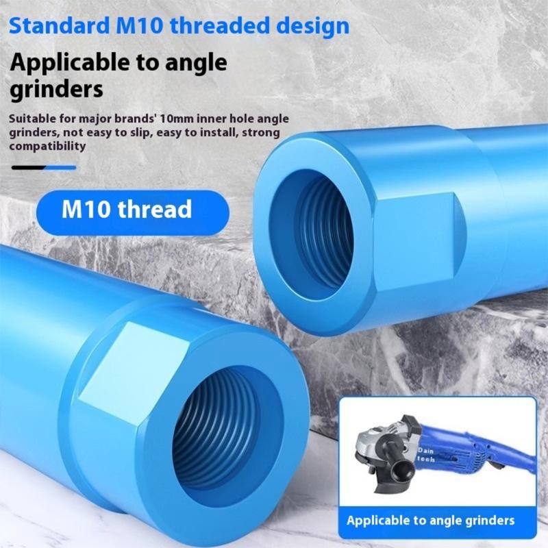 5 Segment Diamantine Coated Hole Opener Drill Bit M10 Thread for Granite Marble Tile Ceramic Smooth Vibration Reduction