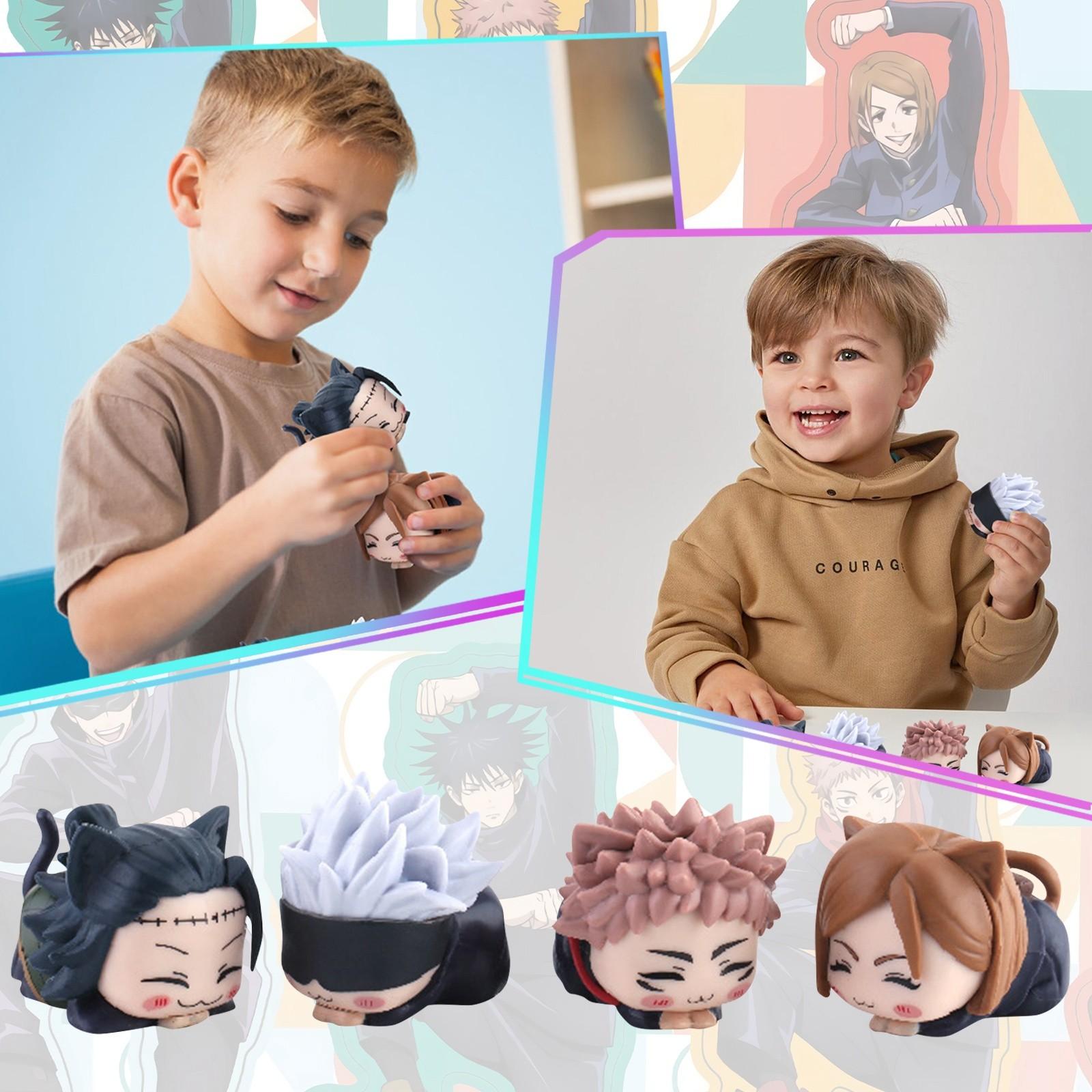 

Набор из 4 комбинаций игрушек ручной работы Q-версии, кукольных машинок, кукол гашапон и украшений