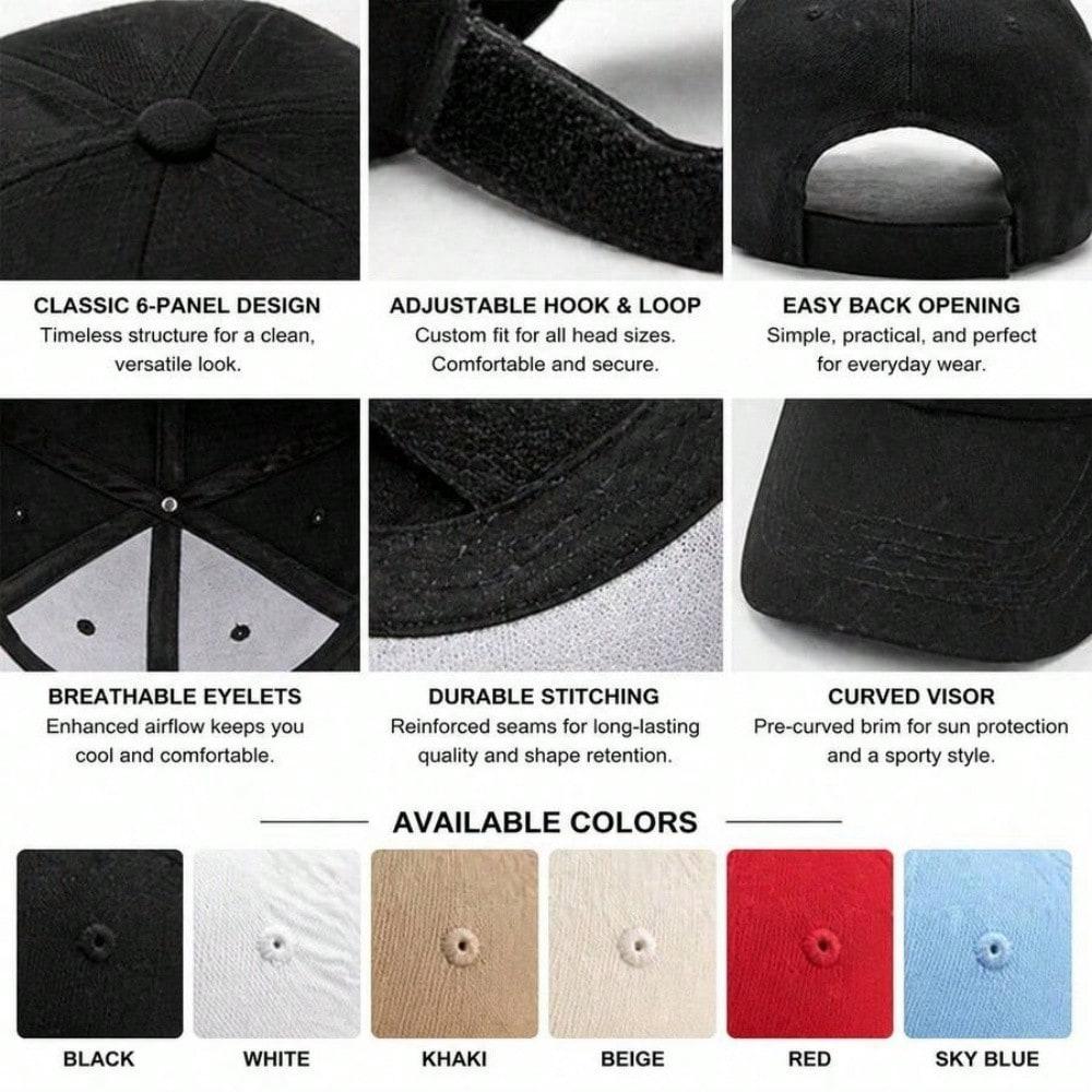 Patriotic Baseball Cap - 2026 USA Flag Print Polyester Adjustable Unisex Casual Outdoor Sports Vintage Washed Cap