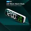 LED digitální budík Čas Datum Teplota Displej Velkoplošné stolní stolní hodiny do obývacího pokoje
