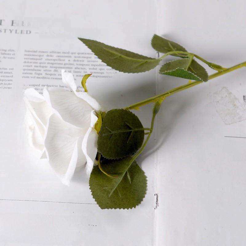 Single Velvet Strand Rose Simulation Flower Table Decor And Special Occasions