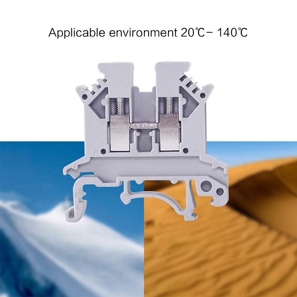 10PCS UK-2.5B Din Rail Terminal Block Wire Universal Class Screw Terminal Block Strips Connector