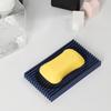 1/3Pcs Soap Box Countertop Soap Holder with Grille Design Bathroom Kitchen Bathroom Sink Anti-Slip Stable Soap Tray