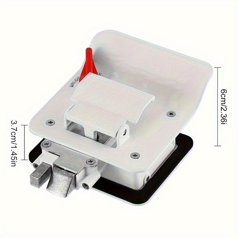 RV Door Lock Replacement Upgraded RV Door Latch with Paddle Deadbolt 4 Keys Camper Door Lock for Travel Trailers