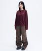 SLOW RECORD HOUSE Double Pintuck Cotton Pants_Brown