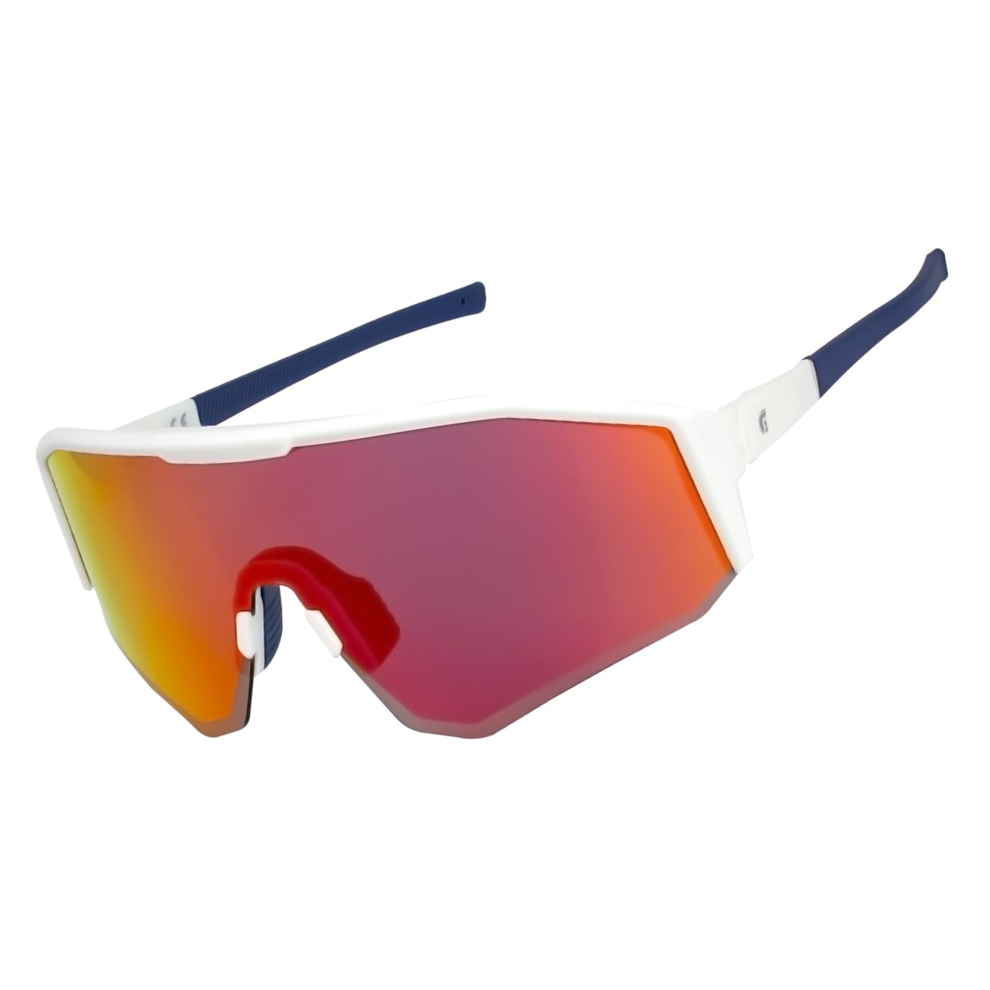 

Спортивные поляризационные солнцезащитные очки Gorix с поляризованными зеркальными линзами с защитой от УФ-излучения, белые с синим, дорожные, большие, отлично подходят для мужчин и женщин, солнцезащитные очки, линзы, защита, линзы,