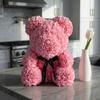 Lovers Gifts Simulated Flower Bear Sweet Valentine's Day Roses Rose Flower Bear Ornaments  Women