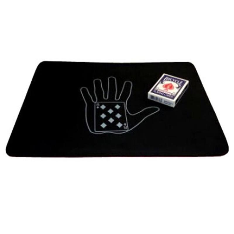 Schwarze Große Magische Kartenmatte Magier Magischer Trick Poker Münzmatte Kartenunterlage Einfach Zu Machen Straßenmagie Requisiten Nur Matte