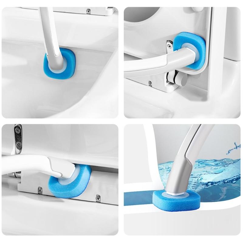 Long Handle Toilet Cleaning Brush Toilet Bowl Cleaner Wand Disposable Toilet Cleaning System Starter Kit Easy To Use