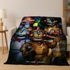 Manta de Franela de Dibujos Animados Freddy F-FNAF para Cama Dormitorio Habitación Sala de Estar, Manta Suave y Cálida para Acampar Picnic Regalo Niños