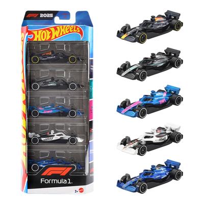 Hot Wheels Basic Car F1 Pack Toy 5 Cars Ages 5-Car - Ride-on Cars, Included, 3+, Multi-Purpose (JLN11)