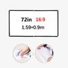 16:9 Portable Projector Screen Simple Projector Curtain 60/72/84/100/120 Inch Hd Display Screen For Home Cinema Theater Movie