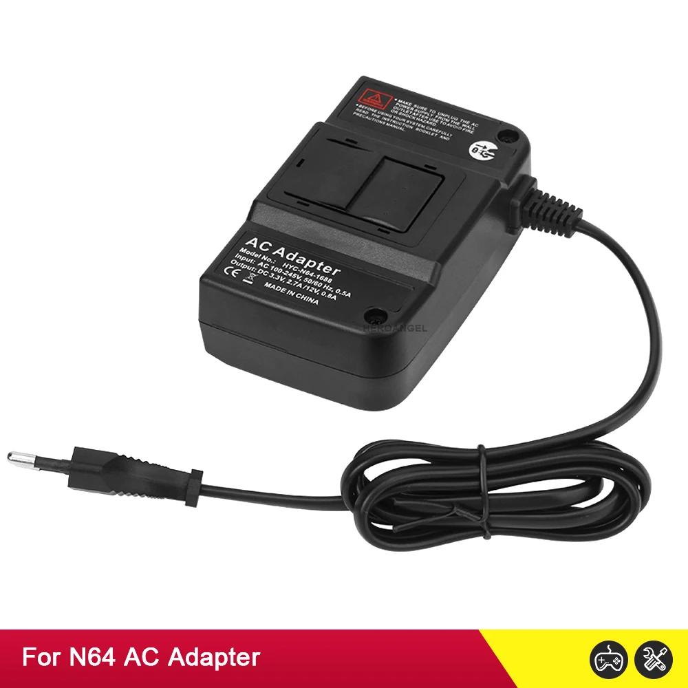 EU US Plug for N64 AC Adapter Charger for N64 Power Adapter Power Supply Cord Charging Charger Power Supply