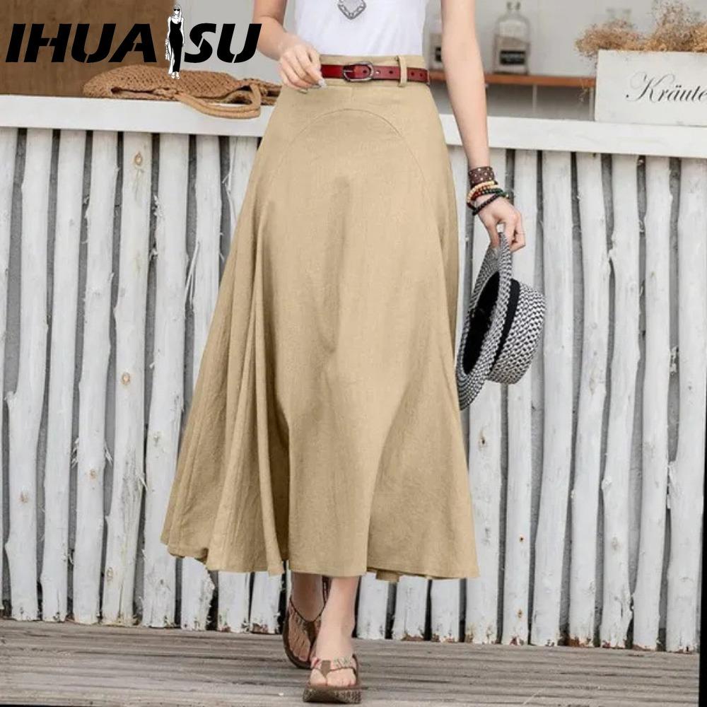 IHUASU Women's Fashion Casual Summer Spring Skirt